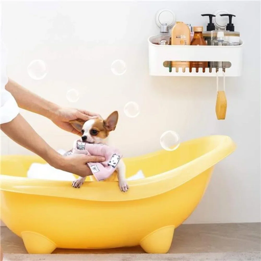 Shower Caddy Suction Cup Shower Shelf Suction Shower Basket Removable Powerful